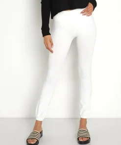 SPLITS59 Bottoms>Icon Mid Rise Pant Supplex 7/8 White