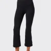 SPLITS59 Bottoms>Raquel High Waist Crop Legging Black