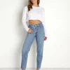 Stillwater Tops>Longsleeve Boyfriend Crop Tee White