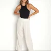 Stillwater Pants>Take Me Higher Wide Leg Pant Natural