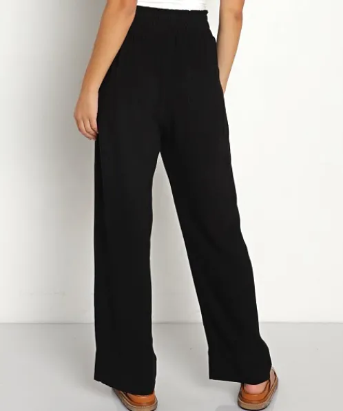 Stillwater Pants>Take Me Higher Wide Leg Pant Black