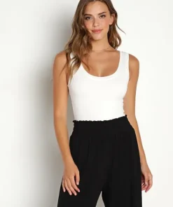 Stillwater Bodysuits | Tops>Tank Bodysuit Cream