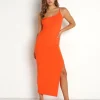 Stillwater Dresses>The Cali Rib Dress Orange