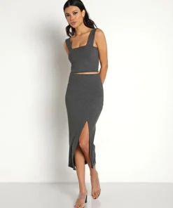 Stillwater Skirts>The Crossfire Skirt Charcoal