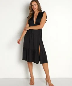 Stillwater Dresses>The Jessie Midi Black