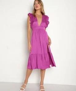 Stillwater Dresses>The Jessie Midi Orchid