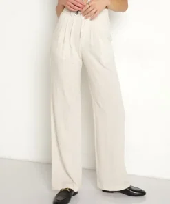 Stillwater Pants>The Pleated Wide Leg Natural