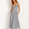 Stillwater Dresses>The U Little Flirt Shirting Stripe