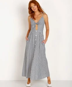 Stillwater Dresses>The U Little Flirt Shirting Stripe