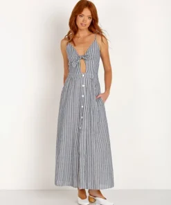 Stillwater Dresses>The U Little Flirt Shirting Stripe