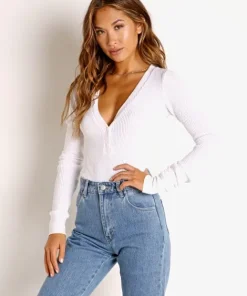 Stillwater Bodysuits | Tops>Warm Up Thermal Bodysuit White
