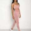 The Upside Bottoms>Circular Knit Midi Pant Pink