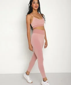 The Upside Bottoms>Circular Knit Midi Pant Pink