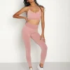 The Upside Sports Bras>Circular Knit Zahra Sports Bra Pink