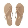 Tkees Sandals>Riley Vegan Leather Sandals Matte Nude