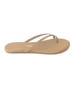 Tkees Sandals>Riley Vegan Leather Sandals Matte Nude