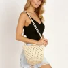 Unalome Accessories>Marfa Handcrafted Straw Shoulder Bag