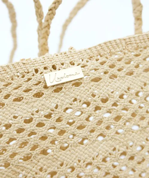 Unalome Accessories>Tanusas Handcrafted Straw Shoulder Bag