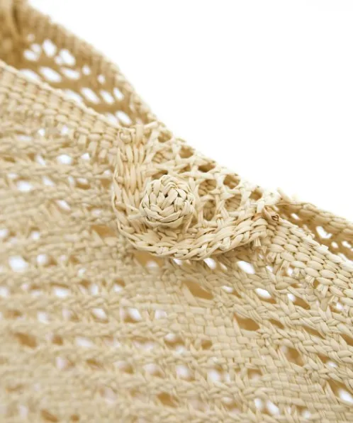 Unalome Accessories>Tanusas Handcrafted Straw Shoulder Bag