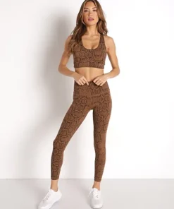 Varley Sports Bras>Cary Bra Burnt Snake