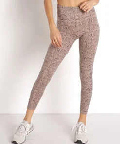 Varley Bottoms>Century Legging Tan Snake