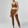 Varley Bottoms>Century Legging Yellow Cheetah