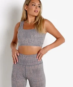 Varley Sports Bras>Delta Bra Blue Dusty Grain