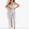 Varley Sports Bras>Kellam Sports Bra Taupe Grey Snake