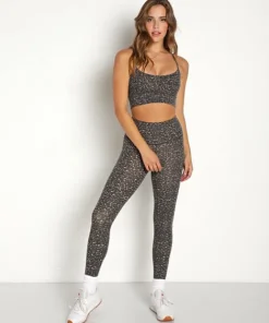 Varley Bottoms>Lets Move High 25" Legging Cluster Leopard