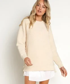 Varley Knits>Manning Sweater Oatmeal Marl