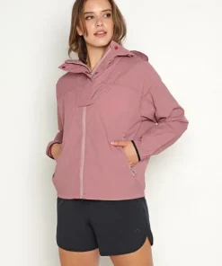 Varley Jackets>Terrace Windbreaker Nostalgia Rose