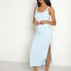 Vitamin A Dresses>Organic Rib West Dress Sky
