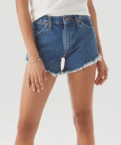Wrangler Shorts>Good Vibe Denim Short Dark Stone