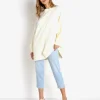 Wrangler Knits>Oversized Sweatshirt Yellow Tie Dye