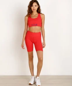 Year of Ours Sports Bras>YEAR Rib Bra Red