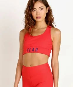 Year of Ours Sports Bras>YEAR Rib Bra Red