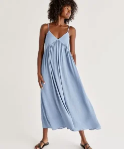 Z Supply Dresses>Atlas Midi Dress Ocean
