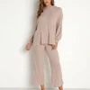 Z Supply Pants>Geri Marled Rib Pant Heather Frappe