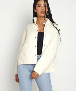 Z Supply Jackets>Maya Quilted Jacket Bone