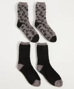 Z Supply Accessories | Knits>2-Pack Plush Leo Socks