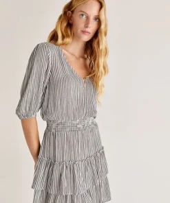 Z Supply Dresses>Stella Stripped Mini Dress Stripe
