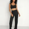 Z Supply Tops>Zoe Rib Tank Bra Black
